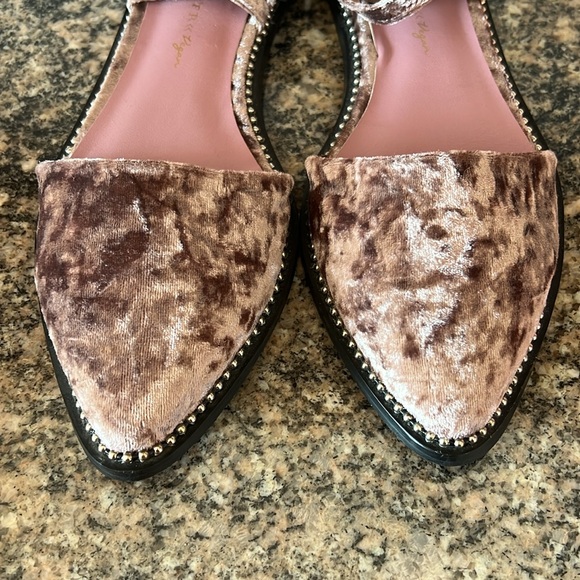 Free People x Farylrobin Vegan Florence Flats Velvet Artsy Goth Preppy Womens 8 - Picture 5 of 10